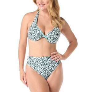 COCO REEF Women's Verso Reversible Twist-Front Bikini Top Jasper 32C/34C